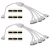 CESFONJER 2 Pack LED Strip Splitter, 1 to 5 Ports