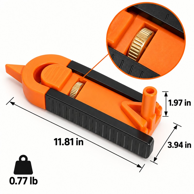 2pcs Adjustable Locking Profile Scribing Ruler – Irregular Contour Gauge