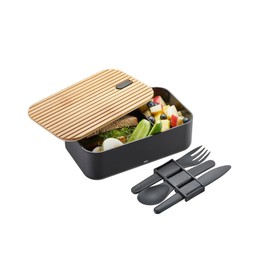 GEFU Enviro Lunch Box with Cutlery Set, Lunch Box for Kids and Adults, Lunch Box, Leak-Proof, 1 Litre