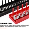 AIRTOON 1/4-Inch Drive Socket Organizer Trays, 2-Piece SAE and Metric