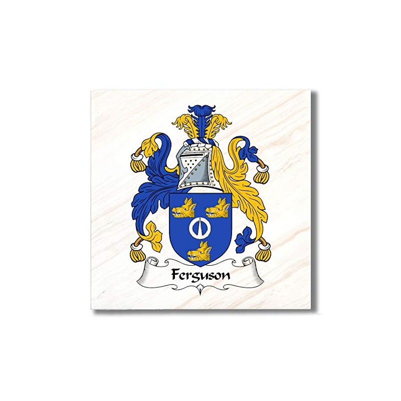 Carpe Diem Designs Ferguson Family Crest/Coat of Arms Ceramic Tile