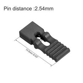 uxcell 50pcs 2.54mm Pin Header Jumper Cap Lengthened Short Circuit Connection Cap Mini Micro Jumper Bridge Plug Black
