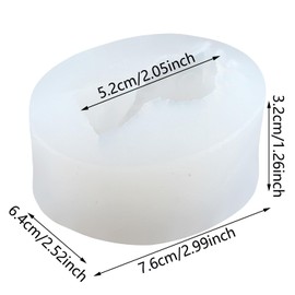 XIAOSHUI 3D Cute Cartoon Lion Silicone Candle Mold Animal Resin Gypsum Molds for Candle Making Resin Aromatherapy Gypsum Wax Soap Clay Craft