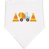 inktastic Cement Mixer Construction Baby Bandana Bib White and Black