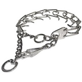 Herm Sprenger Original Pinch Collar, 21-inch by 3.0 Millimeter, Chrome Plated Steel, Includes Small Swivel & Easy Release Snap