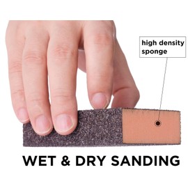 YoiYee Extra Coarse Hand Sanding Block (36 grit), Wet and Dry Sponges Sandpaper, Flexible Sand Cube, Polishing Abrasive Foam Pads for Wood/Metal/Plaster Wall/Car/modelling, 2 Pack
