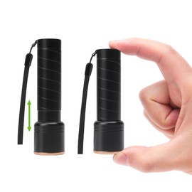 SEVENKA 2 Small Rechargeable Flashlights USB-C, 4.1in Zoomable LED Flashlight High Lumen, Compact, Powerful, Portable LED Torch, Pocket-Size Bright Tactical Flashlight for Emergency, Camping, Hiking