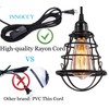 Industrial Plug in Pendant Light, Asnxcju Vintage Hanging Cage Pendant