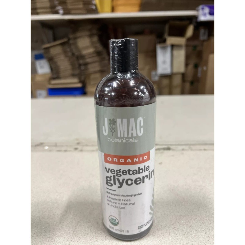 JMAC Botanicals J MAC BOTANICALS, Organic Vegetable Glycerin Oil, 16