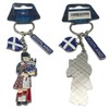 Souvenirs Scotland Keyring - Scottish Piper Keychain - Pipe Playing