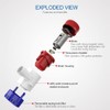 HUIXHAO Electric bilge pump 12V 1100GPH,Non-Automatic Marine Submersible Boat Bilge