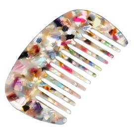 VOCOSTE Hair Comb Wide Teeth Anti-Static Pocket Comb for Thick Curly Hair Care Tangle Remover Wet and Dry Multi-Color