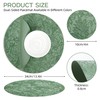 Placemats Set of 6, Faux Leather Round Table Mats, Heat-Resistant