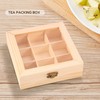 Juwacoo Tea Box with 9 Compartments, Tea Bag Organiser, Tea