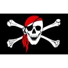 Pirate Jolly Roger Skull & Crossbones Polyester Flag (5 x