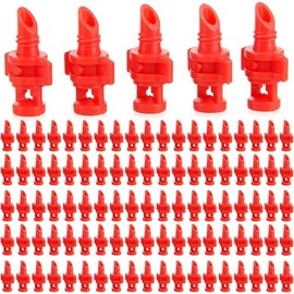 QRZLP 100 Pcs Garden Sprinkler Sprayer, 360° Micro Spray Misting Nozzle Sprinkler Lawn Greenhouse Irrigation Emitters Sprinkler Nozzle for Agriculture,Hydroponic and Aeroponic Irrigation.