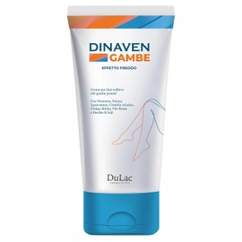 Dulac - Dinaven Massage Cream For Legs, Refreshing Effect, Diosmin, 200 ml | With Diosmin, Butcher's Broom and Red Vine, For Heavy and Tired Legs, Stimulates Leg Circulation, Made in Italy