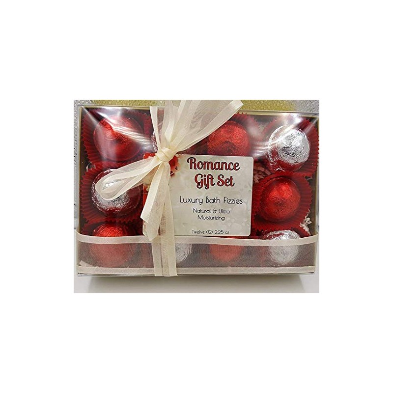 Spa Pure Romance Bath Bombs: Luxury Bath Bomb Gift Set,