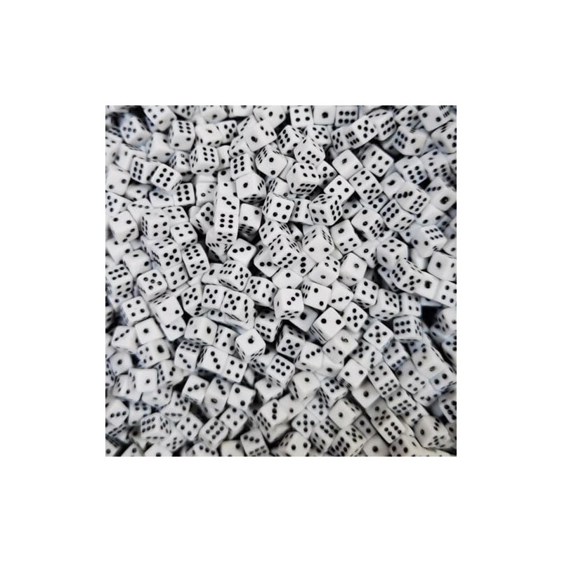 1000 Pcs 0.197 Inch Miniature Dice Bulk 6 Sided Mini