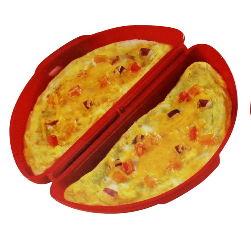 Dependable Industries inc. Essentials Microwaveable Microwave Omelet Pan and 2