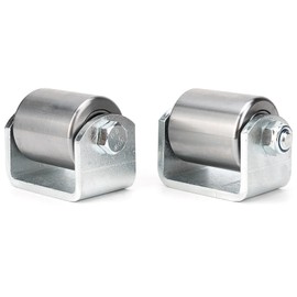 2 Steel Micro Rollers, 2 Inches Roller Heavy Duty Steel Wheel Fit for RV Trailers