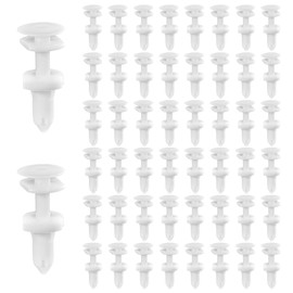 Wevdn 50PCS Car Door Panel Retainer Clip, 15960325 Plastic Push Type Pin Retainer Replacement, Front Door Trim Panel Bumper Fastener Rivet Clip for Astro C1500 K2500 Suburban Tahoe