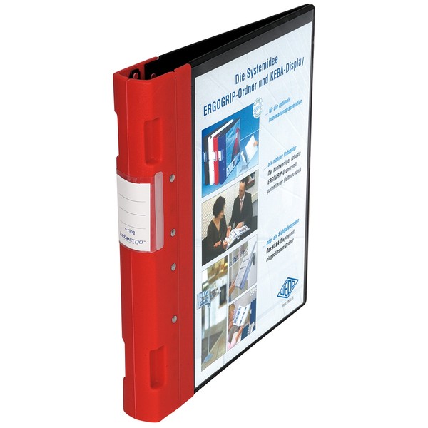 Wedo 05815002 Ergogrip Folder A4 40 mm 4 Rings Red
