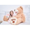 IKASA Giant Teddy Bear Plush Toy Stuffed Animals (Brown, 63