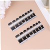 WOONEKY 48pcs Gradual Shade Nail Stickers Full Cover False Nails