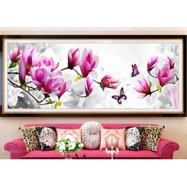 Kamierfa Art DIY Handmade Cross Stitch Embroidery Kit Embroidery Cushion Magnolia