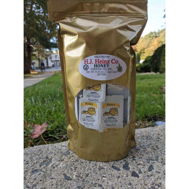 HEINZ HONEY SINGLE SERVE 50 Packs in Bag KOSHER .42oz
