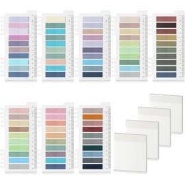 1800 Piezas Pestañas De índice Adhesivas，Notas Adhesivas Transparentes ReposicionableSticky Notes,Pestañas De índice Para Marcar Páginas, Clasificar Archivos Marcadores Libros