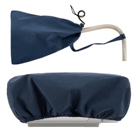 Mask Cover, Protective Dust Cover, Keeps Supplies Clean and Protected, Storage Bag with Strap+Dust Cover, Storage Cover (Blue)