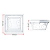 Design House 501858 Traditional 2-Light Outdoor/Indoor Ceiling Light Dimmable with