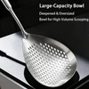 Stainless Steel Skimmer Spoon, Large Slotted Spider Skimmer with Long