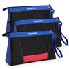 WORKPRO 12" Tool Pouches with Zipper, Heavy-Duty Small Tool Bag,