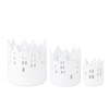 Räder Porcelain City Light Cityscape Candle Holder Set - 3