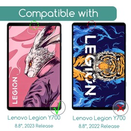 KEANBOLL (2-Pack) Tempered Glass Screen Protector Designed for Lenovo Legion Y700 2023 & Lenovo Legion Tab (Gen 2, 2024) 8.8" Tablet (8.8 inch)-9H Tempered Glass,Ultra Clear