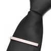 Asienice Thin Tie Clip, Matte Black, Collar, Black, Black, Formal/Black,