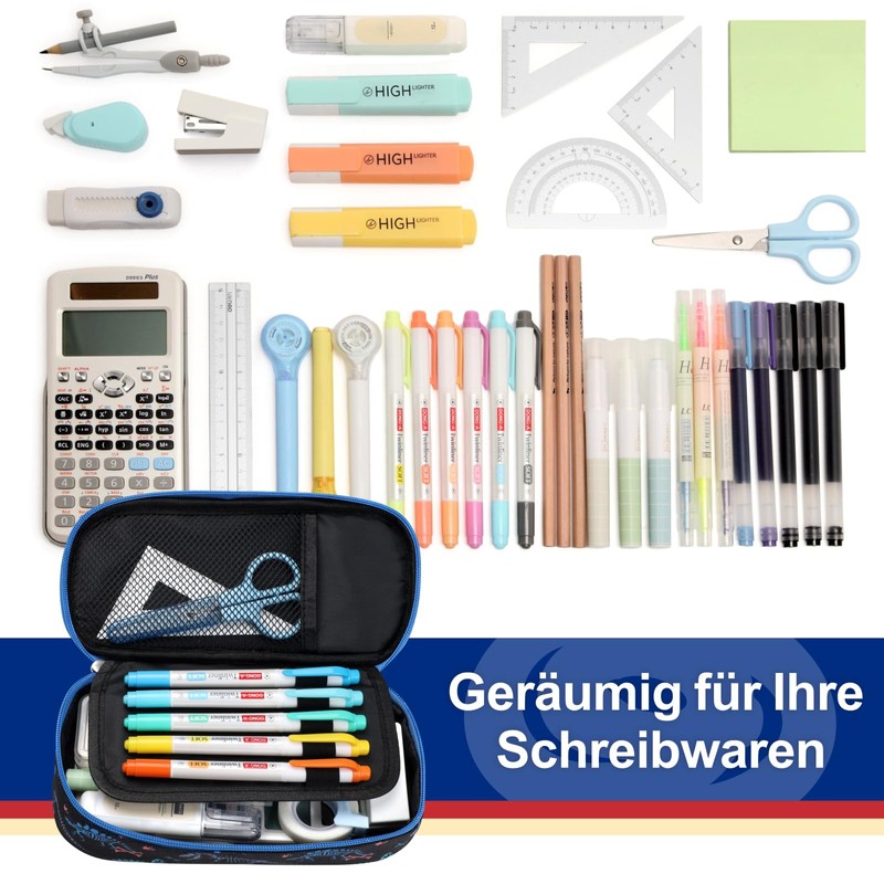 Bagseri Federmäppchen Mädchen Pencil Case - Große Kapazität Mäppchen mit
