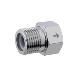 Stainless Steel Check Valve, G 1/2 Inch Male Thread to Female Thread, One-Way Valve for Water Tank, Water Heater, Toilet, 201 Stainless Steel