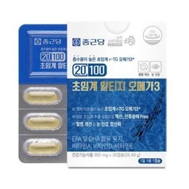 종근당 초임계 알티지 오메가3 Jongkundang Supercritical RTG Omega 3