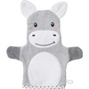 Erwin Müller Children's Wash Mitt 2-in-1 Donkey Walk Terry Grey