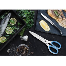 3 claveles 3 the Carnations 00441-forbici Kitchen For The Fish in Stone, 24 cm