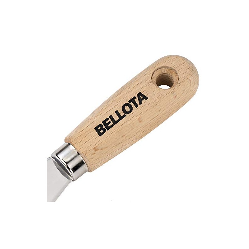 Bellota 5893-100 Stainless Steel Spatula with Wooden Handle 100 mm