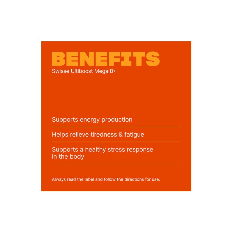 Swisse Ultiboost Mega B+ 60 Tablets