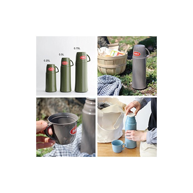 Helios 544269 Tabletop Thermos, Elegance, 16.9 fl oz (500 ml),