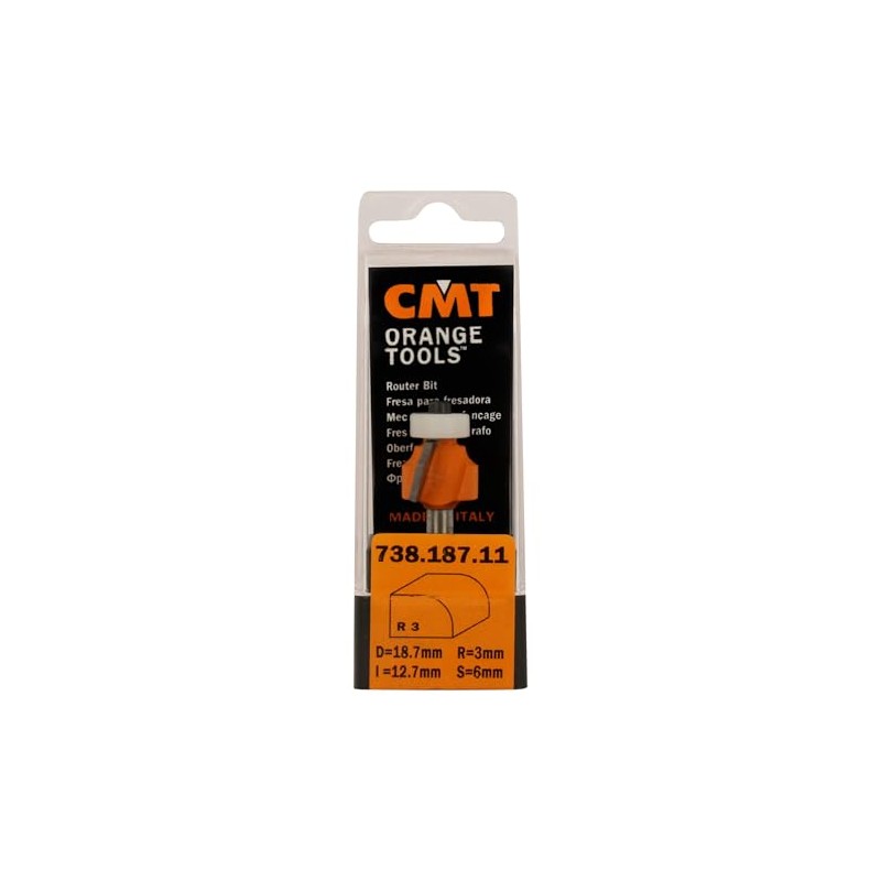 CMT Orange Tools 738.167.11 – Strawberry R. Concavo with rodam.