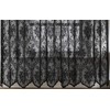 Warm Home Designs Semi Sheer 102" x 84" Lace Black