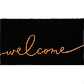 THEODORE MAGNUS Door Mat – Coir Doormat for Outdoor Entrance, Durable Welcome Mat with Non-Slip Backing, Perfect for Front Door and Entryway - Outdoor/Indoor - Warm Greeting - 17" x 30"